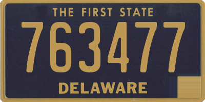 DE license plate 763477