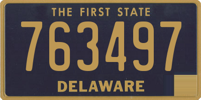 DE license plate 763497