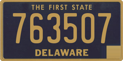 DE license plate 763507