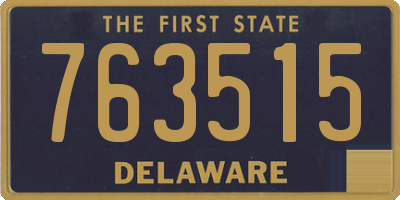 DE license plate 763515