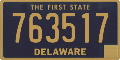 DE license plate 763517