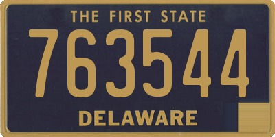 DE license plate 763544