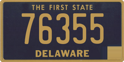 DE license plate 76355