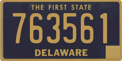 DE license plate 763561