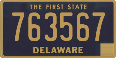 DE license plate 763567
