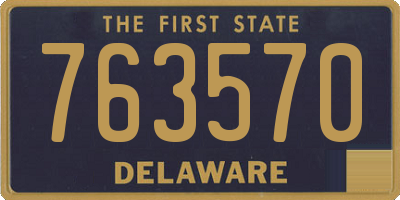 DE license plate 763570