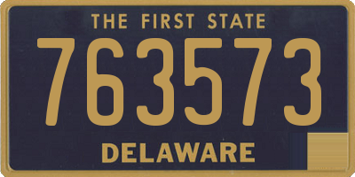 DE license plate 763573