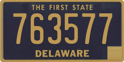 DE license plate 763577