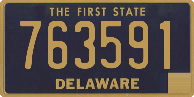 DE license plate 763591