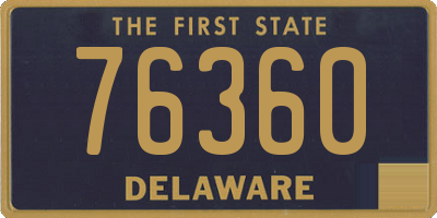 DE license plate 76360