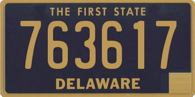 DE license plate 763617