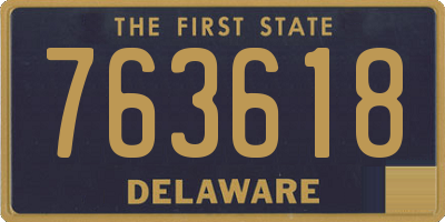DE license plate 763618