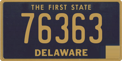DE license plate 76363