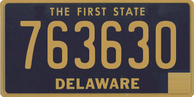 DE license plate 763630