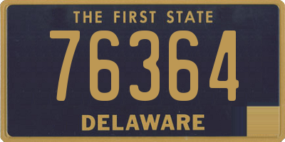 DE license plate 76364