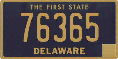 DE license plate 76365
