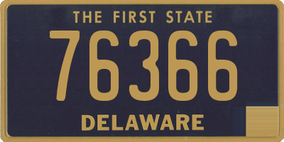 DE license plate 76366
