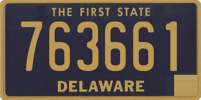 DE license plate 763661