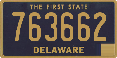 DE license plate 763662