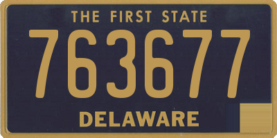 DE license plate 763677