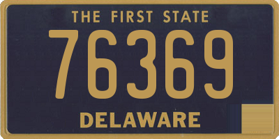 DE license plate 76369