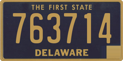 DE license plate 763714