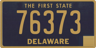 DE license plate 76373
