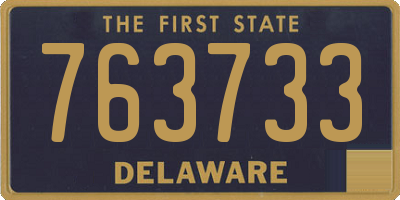 DE license plate 763733