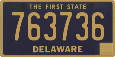 DE license plate 763736