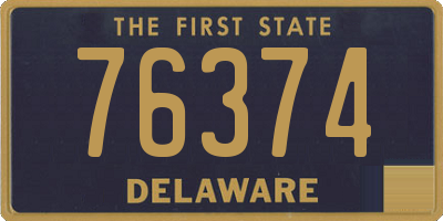 DE license plate 76374