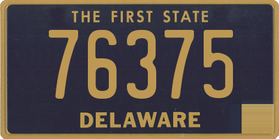 DE license plate 76375