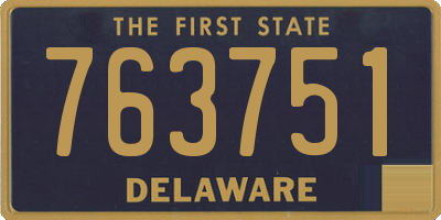 DE license plate 763751