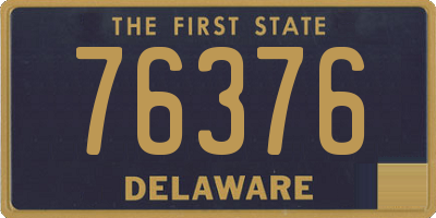 DE license plate 76376