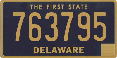 DE license plate 763795