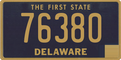 DE license plate 76380