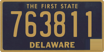 DE license plate 763811
