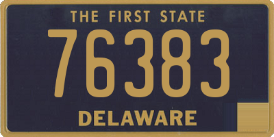 DE license plate 76383