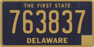 DE license plate 763837