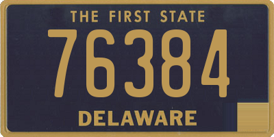 DE license plate 76384