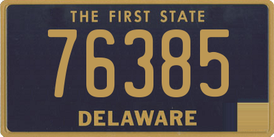 DE license plate 76385