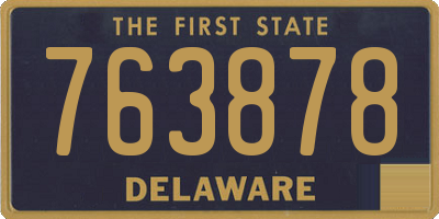 DE license plate 763878