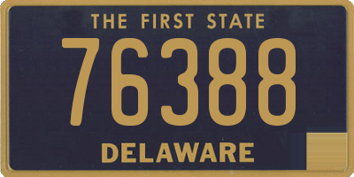 DE license plate 76388