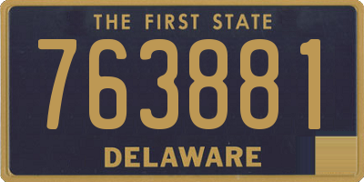 DE license plate 763881