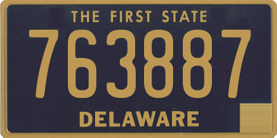 DE license plate 763887