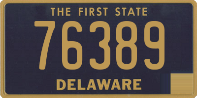 DE license plate 76389