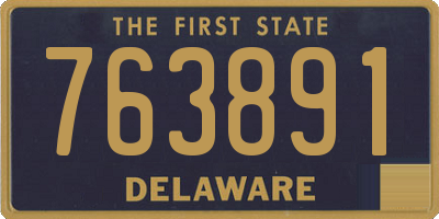 DE license plate 763891
