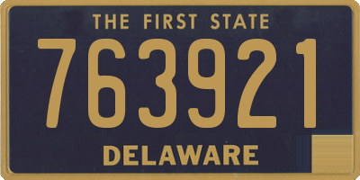 DE license plate 763921