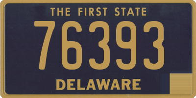DE license plate 76393