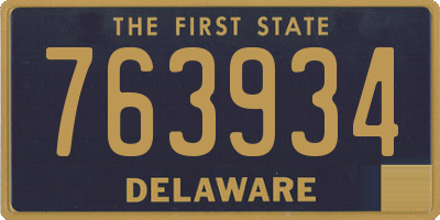DE license plate 763934