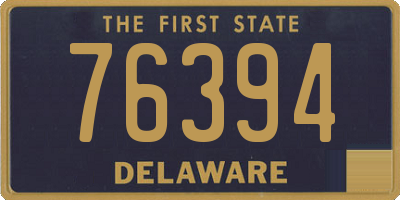 DE license plate 76394